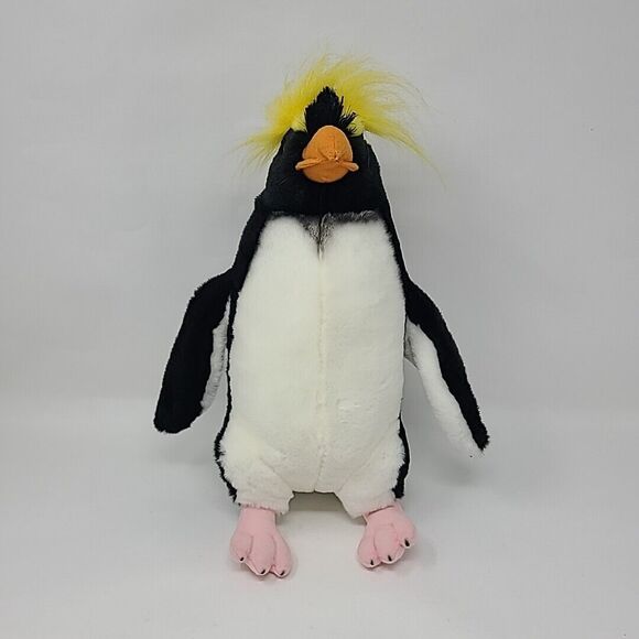 Wildlife Tree 13" Standing Floppy Crested Penguin Animal Kingdom Collection - Picture 2 of 7